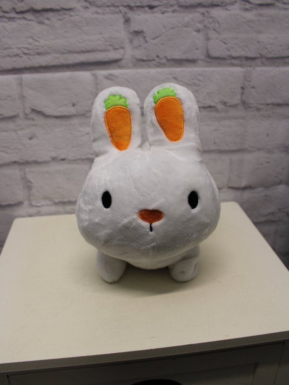 Bunny Rabbit Easter Carrot Ears White Orange Kids Toy Plush